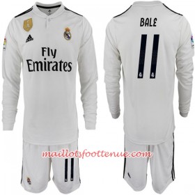 Maillot/Tenue Real Madrid BALE 11 Enfant Domicile 2018/2019 Manche Longue